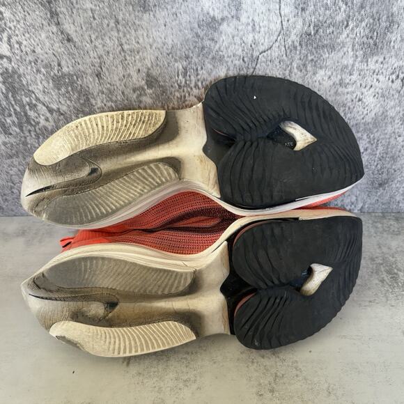 Nike Air Zoom Alphafly Next% Bright Orange Men's Size 11.5 Running Shoes FLAWS - Picture 9 of 10